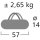 High Peak Kuppelzelt Kiruna 3, 3-Personen, 290x190x125 cm